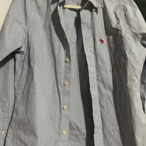 Men's Blue Checkered Shirt